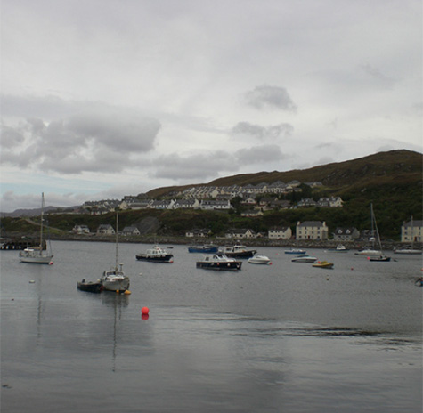Harbour with boats Scotland
