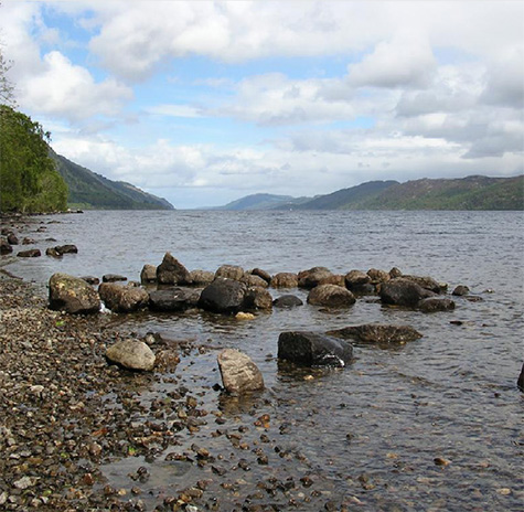 View of Loch Ness from the shore