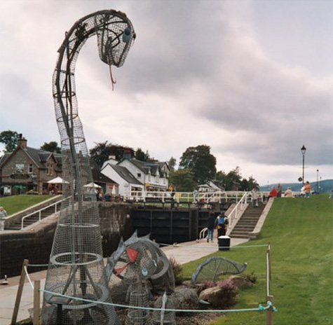 Caledonian Canal Locks at Fort Augustus